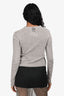 Christian Dior Grey Cashmere/Silk 'La Lune' Sweater Size 2 US