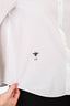 Christian Dior White Bee Embroidered Button-Up Shirt Size 2 US
