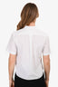 Christian Dior White Bee Embroidered Button-Up Shirt Size 2 US