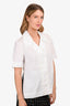 Fendi White Double Breasted Shirt Size 36