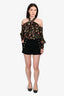 Chloe Black Wool Button Detailed Shorts Size 34