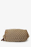 Gucci Beige/Brown GG Canvas Leather Trimmed Sukey Top Handle With Strap
