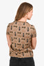 Hermès Brown Cotton 'Promenade du Matin' T-Shirt Size 34