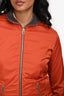 Hermès Orange/Olive 'Warm-Up Fleece' Jacket Size S