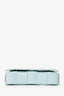Bottega Veneta Light Blue Intrecciato Leather Cassette Crossbody Bag