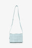 Bottega Veneta Light Blue Intrecciato Leather Cassette Crossbody Bag