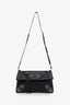 Balenciaga Black Leather City Envelope Clutch Bag With Strap