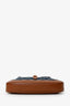 Gucci Brown/Blue GG Denim Leather Small Jackie 1961 Shoulder Bag With Strap