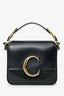 Chloe Black Leather Mini C Bag