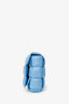 Bottega Veneta Blue Leather Intrecciato Padded Cassette Crossbody