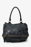 Givenchy Black Wrinkled Sheepskin Leather Medium Pandora Bag