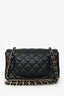 Pre-Loved Chanel™ Black Lambskin Rectangular Mini Classic Flap Bag