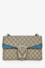 Gucci GG Supreme Monogram Canvas/Blue Suede Small Dionysus Shoulder Bag