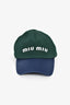 Miu Miu 2024 Green/Blue Logo Baseball Hat Size M