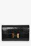 Hermès 2017 Black Alligator Constance Wallet