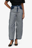 MM6 Maison Margiela 2021 Blue Denim 'Inside Out' Jeans Size 36