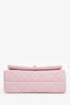 Pre-Loved Chanel™ 24A Light Pink Quilted Lambskin Small CC Enamel Flap Bag