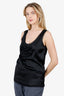 Diane von Furstenberg Black Silk Ruffle Detail Top Size 6