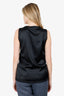 Diane von Furstenberg Black Silk Ruffle Detail Top Size 6