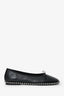 Alexander Wang Black Leather Studded Flats Size 38.5