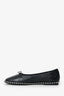 Alexander Wang Black Leather Studded Flats Size 38.5