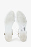 Valentino White Rubber Rockstud Sandals Size 40