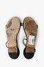 Jimmy Choo Black Suede Crystal Embellished Sandals Size 38.5