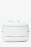Jimmy Choo White Leather Bonbon Bucket Bag