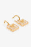 Pre-Loved Chanel™ 2023 Gold-tone Resin CC Square Drop Earrings