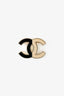 Pre-Loved Chanel™ Beige/Black Enamel CC Brooch