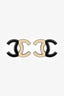 Pre-Loved Chanel™ Beige/Black Enamel CC Earrings