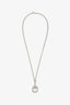 Gucci Sterling Silver Horsebit Diamantissima Pendant Necklace