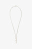 Gucci Sterling Silver Bamboo Pendant Necklace