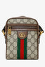 Gucci Brown Mini GG Supreme Ophidia Messenger Bag