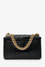 Givenchy Black Croc Embossed Crossbody
