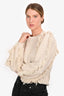 Ulla Johnson Beige Cotton 'Sage' Crewneck Sweater Size S