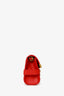 Balmain Red Leather B-Buzz Pouch 23 Crossbody Bag