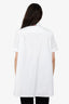 Thom Browne White Bow Detail Short Sleeve Shirt Size 40