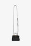 Fendi Black Leather Micro Peekaboo Top Handle Bag with Strap