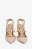 Valentino Blush Pink Cage Rockstud Heels Size 38