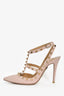 Valentino Blush Pink Cage Rockstud Heels Size 38