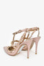 Valentino Blush Pink Cage Rockstud Heels Size 38