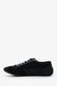 The Row Black Canvas Leather-trimmed Owen City Sneakers Size 38