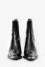 Paco Rabanne Black Leather Western Boots Size 38