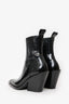 Paco Rabanne Black Leather Western Boots Size 38