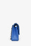 Pre-Loved Chanel™ 2016 Cobalt Blue Lambskin Medium Double Flap Shoulder Bag SHW