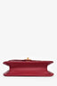 Pre-Loved Chanel™ 2023 Raspberry Patent Quilted Leather Square Chain Bag