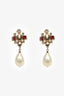 Pre-Loved Chanel™ Vintage Gold Tone Faux Pearl Drop Clip On Earrings