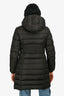 Moncler Dark Green 'Orophin Giubbotto' Midi Puffer Jacket Size 1