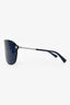 Versace Blue/Silver Toned '#Frenergy Visor' Sunglasses